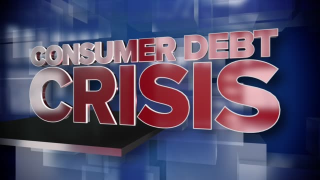 Dynamische-Verbraucherkredite-Krise-Titelseite-Hintergrundplatte