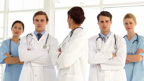 Zuversichtlich-Arzt-team