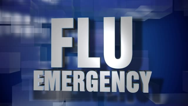 Transición-de-emergencia-gripe-dinámico-y-placa-de-fondo-de-página-de-título
