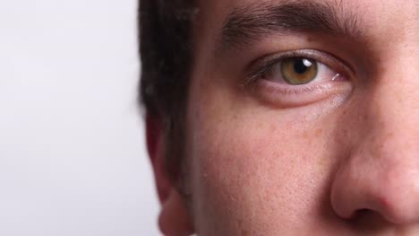 Extreme-closeup-of-man's-face-and-eye