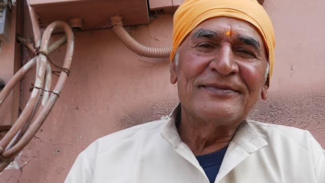 Retratos-de-gente-Real-India-hombre-Senior