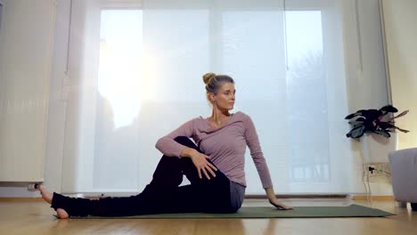 Living-Room-Yoga-Exercise