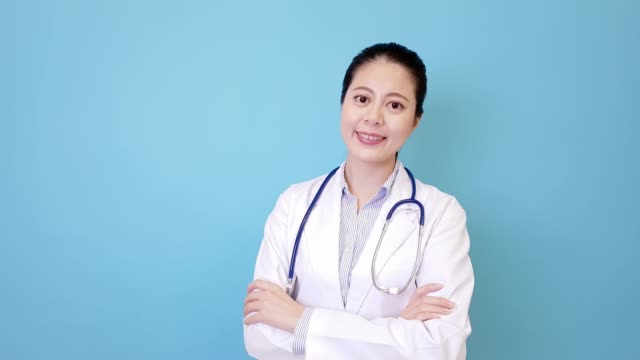 right-female-doctor-standing-in-blue-wall