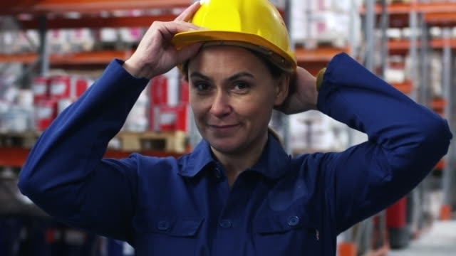 Female-Warehouse-Worker-Smiling