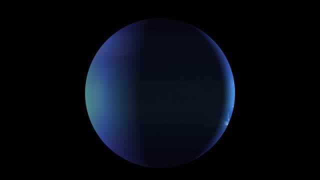 Planet-Neptun-in-seiner-eigenen-Bahn-im-freien-Weltraum-drehen.-3D-Rendering