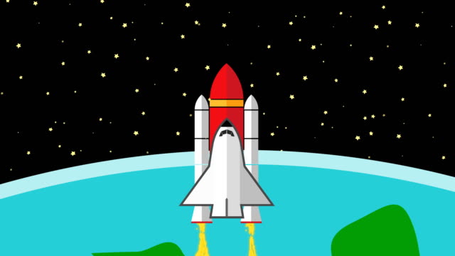 Naves-espaciales-volando-en-el-espacio,-dejando-el-planeta-tierra