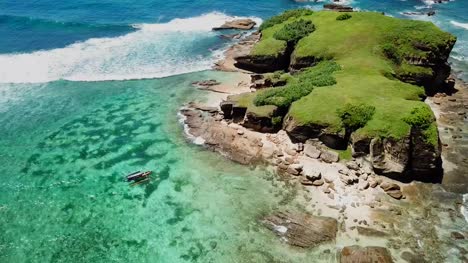 Flug-über-Lombok-Insel-Ufer