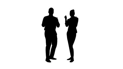 Silhouette-International-happy-smiling-man-and-woman-showing-thumbs-up