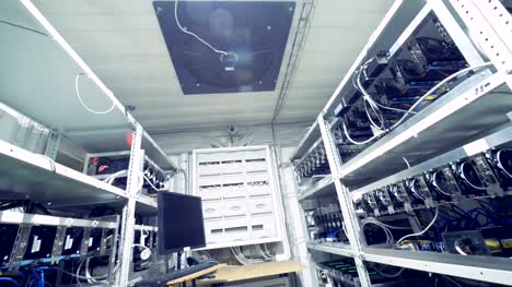 Storages-with-GPU-Video-Graphics-Card-mining.-Industrial-mining-farm-for-bitcoin-and-cryptocurrency-money.