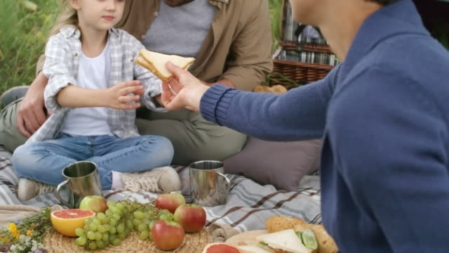 Parents-and-Child-Having-Picnic