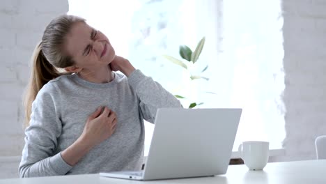 Tired-Young-Woman-Trying-to-Relax-Body-by-Stretching