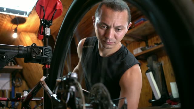 bicycle-mechanic.-repairing.