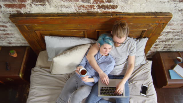Man-Spending-Time-with-Girlfriend-while-Working-from-Home