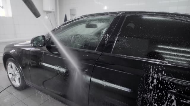 Negro-auto-lavado-de-coches