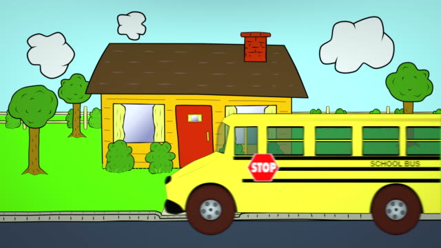 School-Bus-Suburb-DropOff