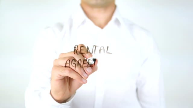 Rental-Agreement,-Man-Writing-on-Glass