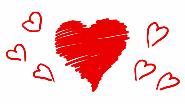 Handgezeichnete-Animation-rote-Herzen-in-Scribble-Stil.-Doodle-Schleife-Zeichentrickfilm-für-den-Valentinstag.
