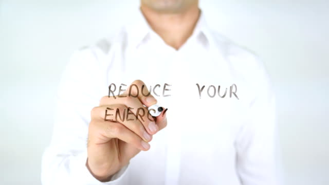 Reduce-Your-Energy-Bill,-Man-Writing-on-Glass