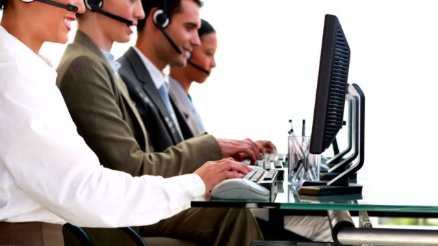 Business-people-working-in-call-center
