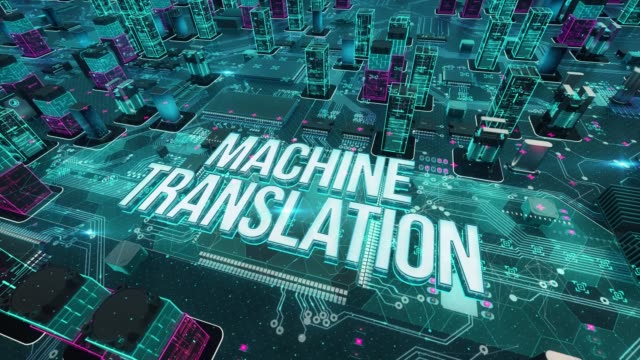 Maschinelle-Übersetzung-mit-digitaler-Technologie-Konzept