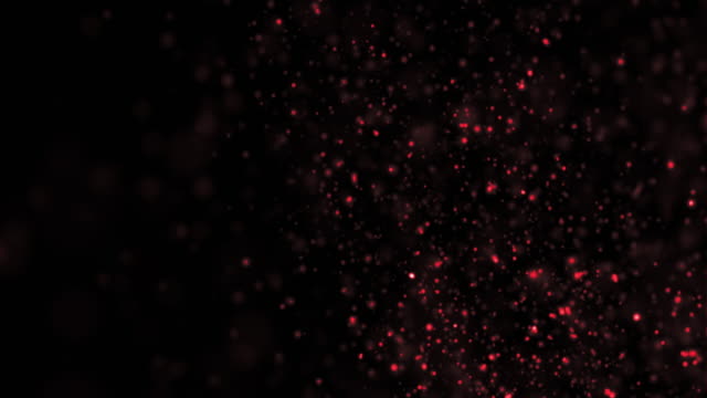 Animación-abstracta-fondo-de-partículas-rojas