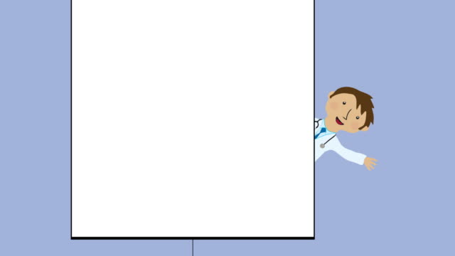 Happy-doctor-showing-blank-white-paper-with-copy-space.