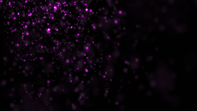 Animación-abstracta-partículas-rosa-sobre-fondo-negro