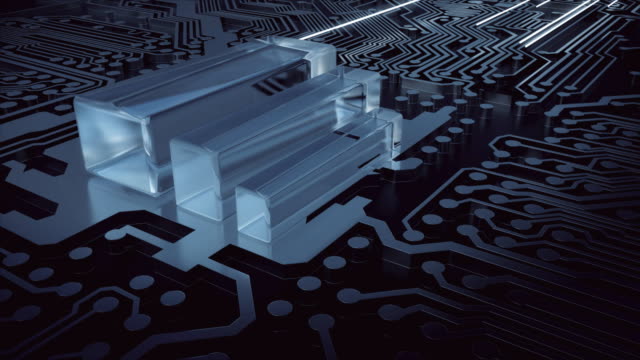 Inside-a-futuristic-CPU-/-chipboard.