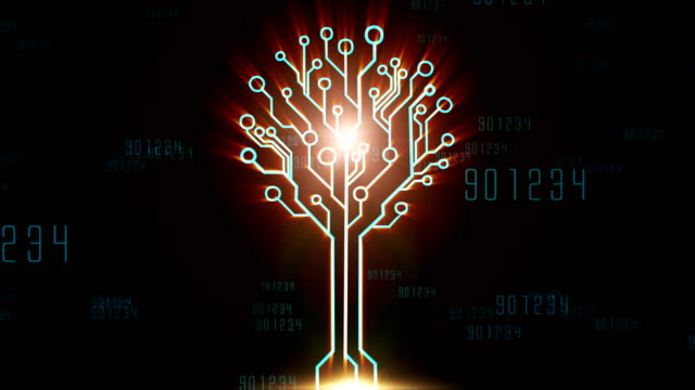 Tree-Shaped--Circuit-Board-Animation