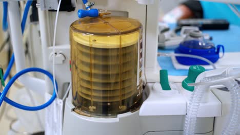 Artificial-ventilation-apparatus-during-surgery.-Movement-of-lung-motor.-COVID-19-and-coronavirus-identification.