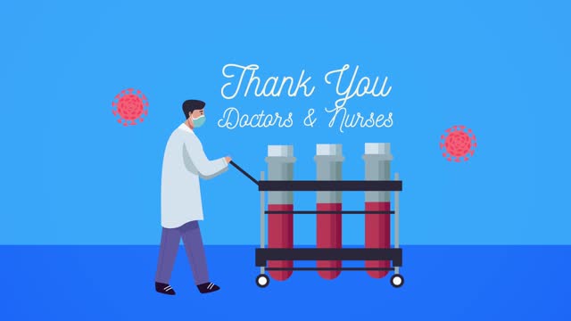 Dankeschön-Ärzte-und-Krankenschwestern-Schriftzug-mit-Arzt-und-Fläschchen