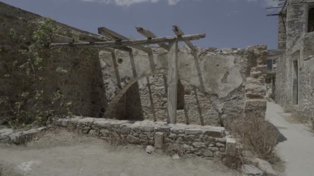 Ruinen-eines-antiken-griechischen-Insel-Spinalonga,-Geschichte,-Reisen,-Kreta-Ausflug