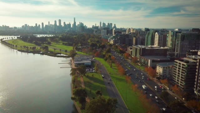 Melbourne-city-aerial-view