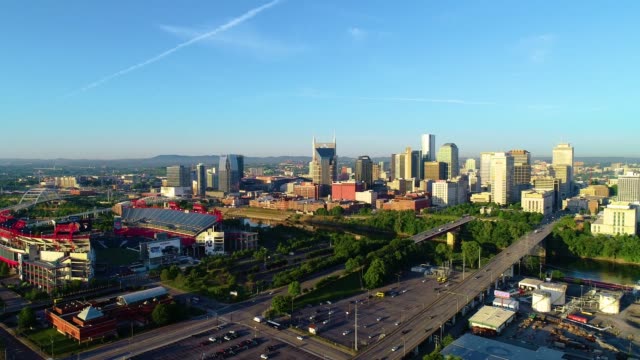 Nashville,-Tennessee,-EE.-UU.,-Drone,-Horizonte-Aéreo