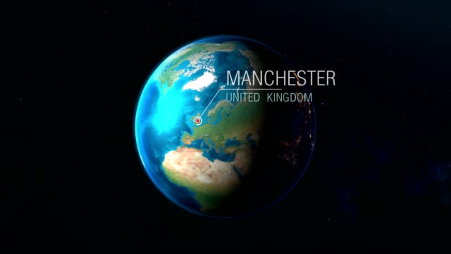 Großbritannien---Manchester---Zoomen-vom-Weltraum-zur-Erde