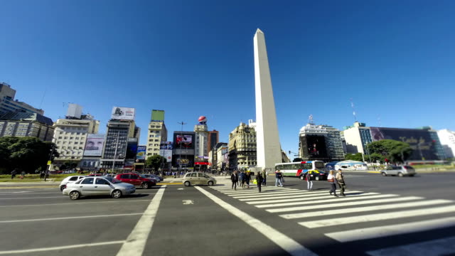 Argentina-Buenos-Aires-monument-time-lapse