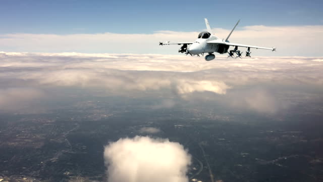 F---18-Düsenjäger-Überwachung-Himmel