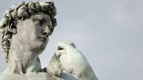 David-by-Michelangelo-in-bronze,-Florence-Tuscany-Italy