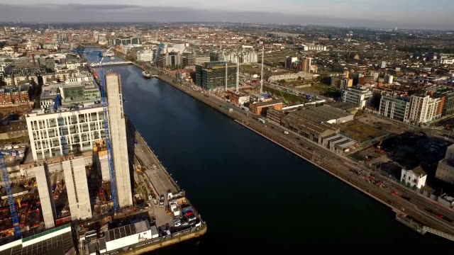 Stadtbild-von-Dublin---westlichen-Blick
