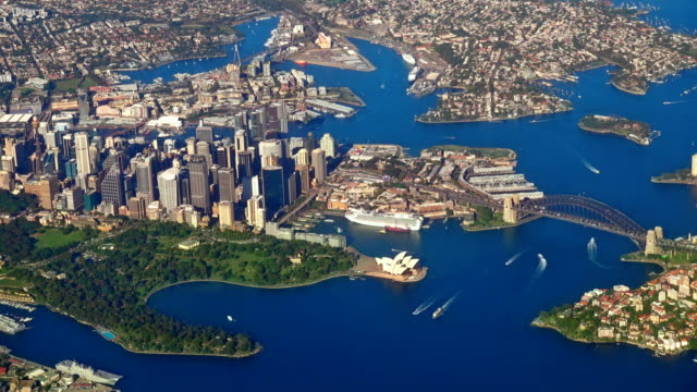 Aerial-Sydney-Harbor-Bridge-Australia