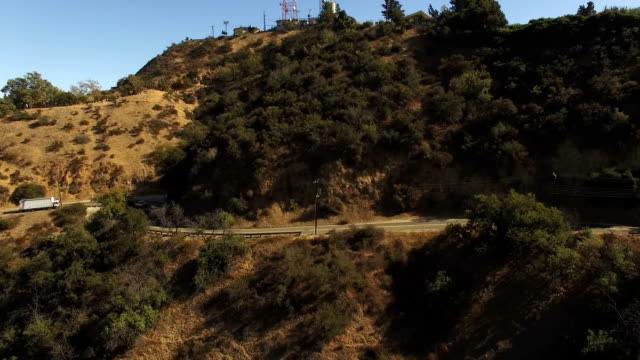 Aerial-view-of-traffic-on-scenic-Mulholland-Dr