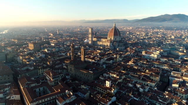 Florenz-|-ITA-|-Aerial-Stadtbild-4K