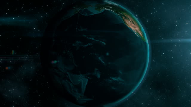 Earth-zoom-to-Mexico,-4K-animation