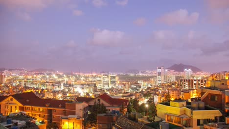 Busan-Hafen-Brücke-Nachtansicht-auf-Sanbok-Straße-Zeitraffer-in-Korea