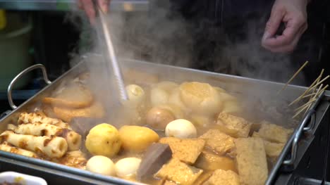 Street-Foods-a-variety-of-oden-ingredients.-4K