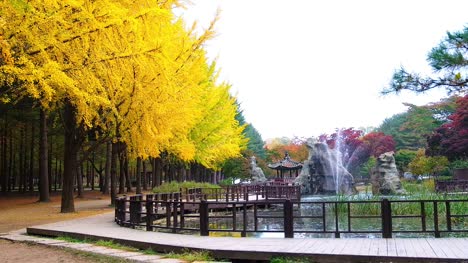 Vista-de-la-isla-de-Nami-en-el-otoño-de-Corea-del-sur