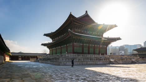Gyeongbokgung-palace-in-Seoul-city,-South-Korea