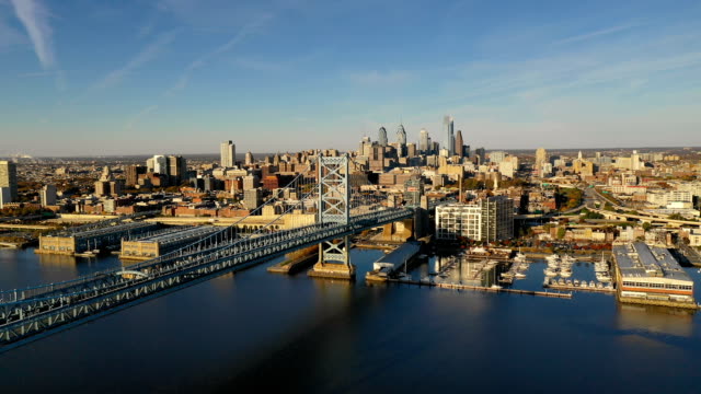 Deleware-River-Urban-Core-City-Center-Tall-Buildings-Downtown-Philadelphia-Pennsylvania