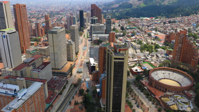 Bogota-Santa-Fe-aus-dem-Bezirk-Luftaufnahme