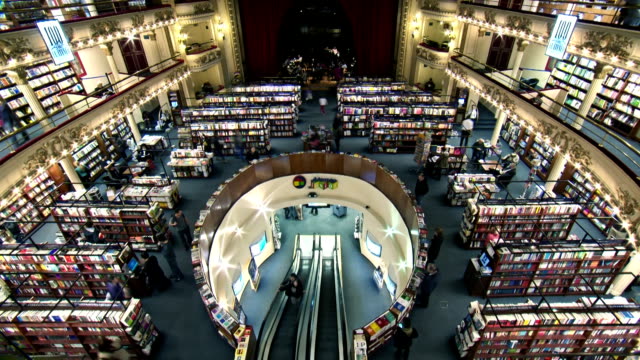 ARGENTINIEN-Buenos-Aires-Bibliothek-Zeitraffer